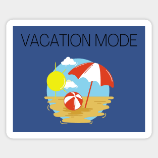 Fun Vacation Mode Apparel Sticker